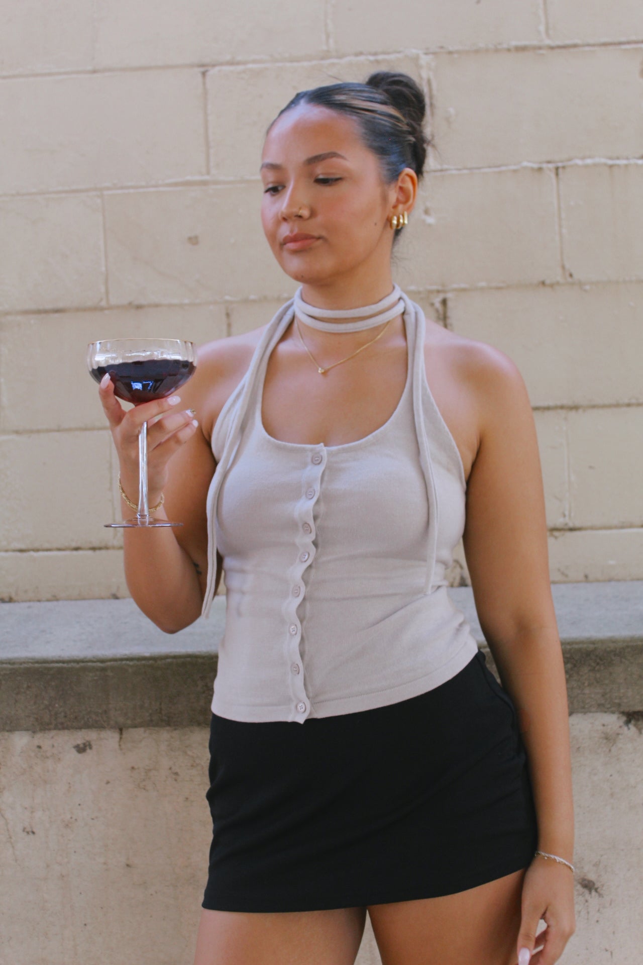 The Cosmo Knit Halter Top