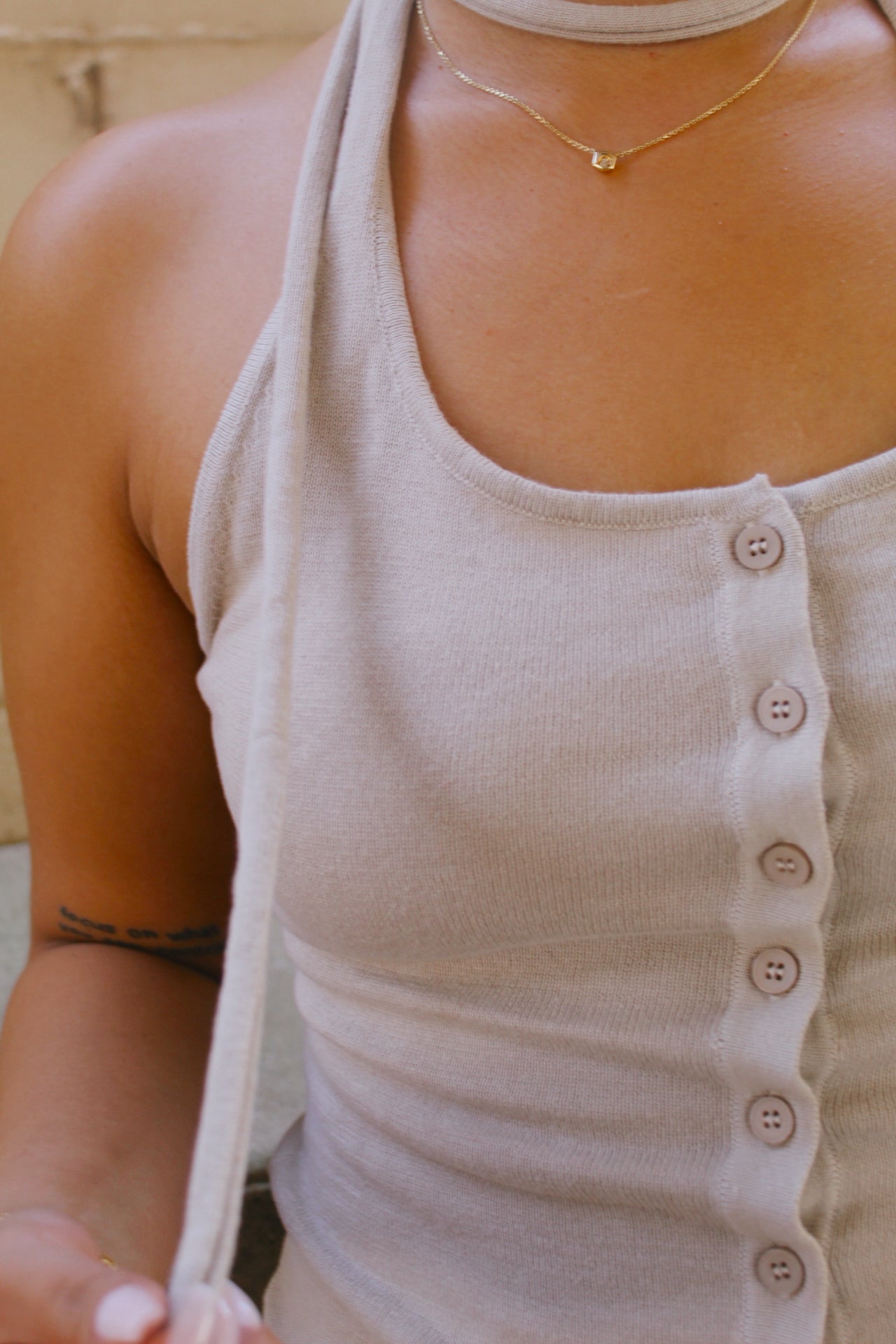The Cosmo Knit Halter Top